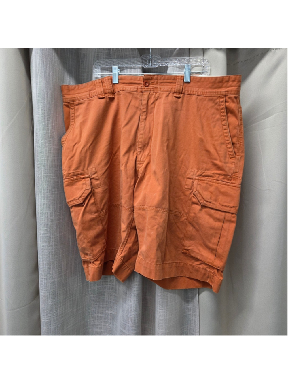 Polo Ralph Lauren Men's Orange Cotton Cargo Shorts Utility Pockets Size 42